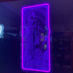 Purple Aquarius Girl - Zodiac LED neon sign product image