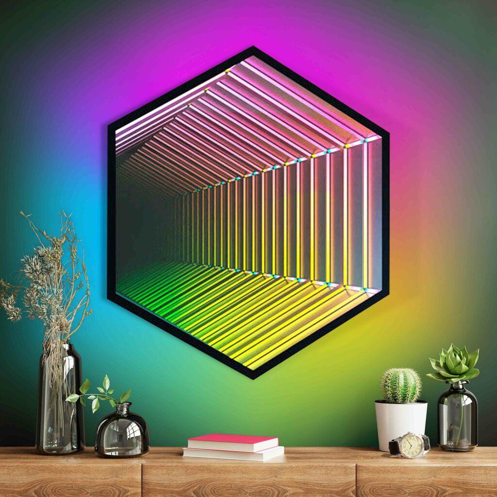 Infinity Hexamirror LED neon sign by NeonCS