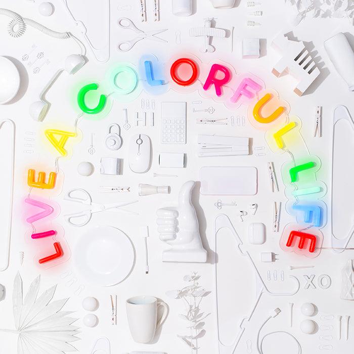 Live a Colorful Life LED neon sign by NeonCS