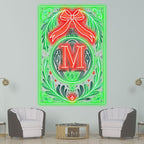 Merry Christmas Poker Chart - Big Red LED neon sign product image