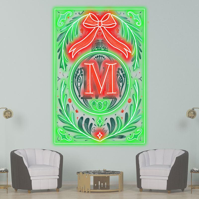 Merry Christmas Poker Chart - Big Red LED neon sign product image