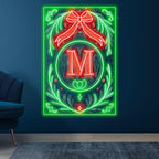 Merry Christmas Poker Chart - Big Red LED neon sign product image