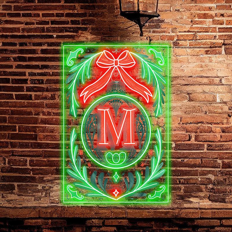 Merry Christmas Poker Chart - Big Red LED neon sign product image
