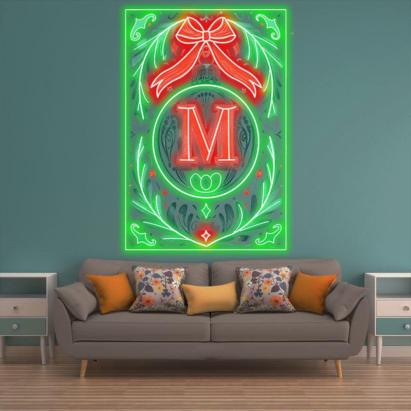 Merry Christmas Poker Chart - Big Red LED neon sign product image