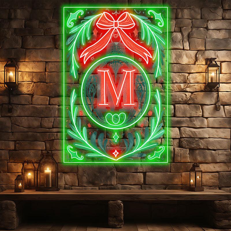 Merry Christmas Poker Chart - Big Red LED neon sign product image