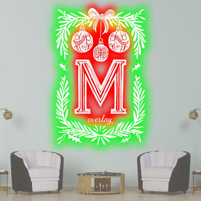 Merry Christmas Poker Shape Chart LED neon sign product image