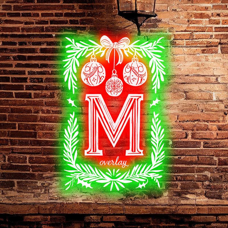 Merry Christmas Poker Shape Chart LED neon sign product image
