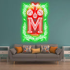 Merry Christmas Poker Shape Chart LED neon sign product image