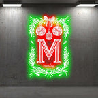 Merry Christmas Poker Shape Chart LED neon sign product image