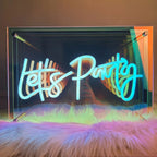 Custom Wall Decoration Mirror Letter LED neon sign by NeonCS