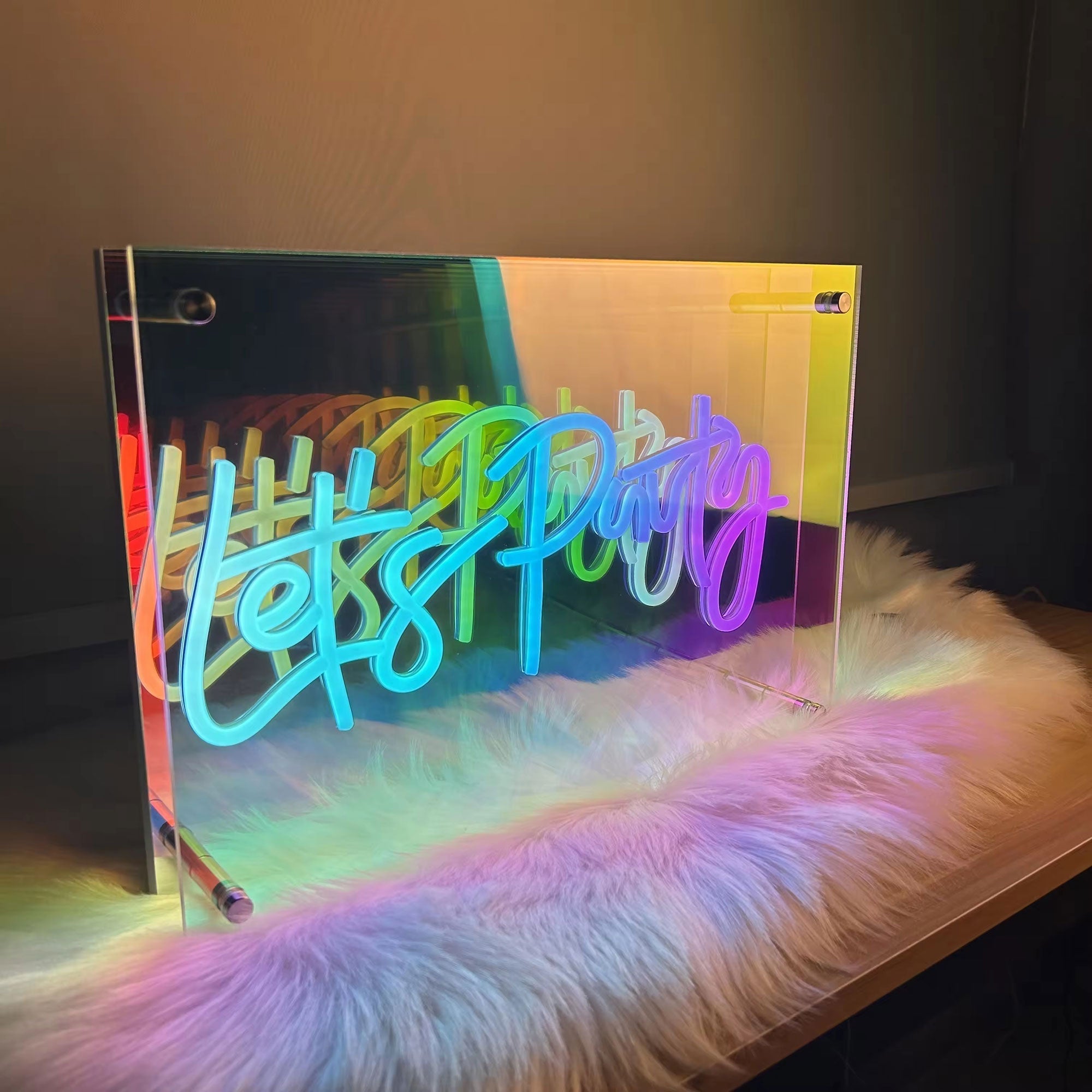 Custom Wall Decoration Mirror Letter LED neon sign product image