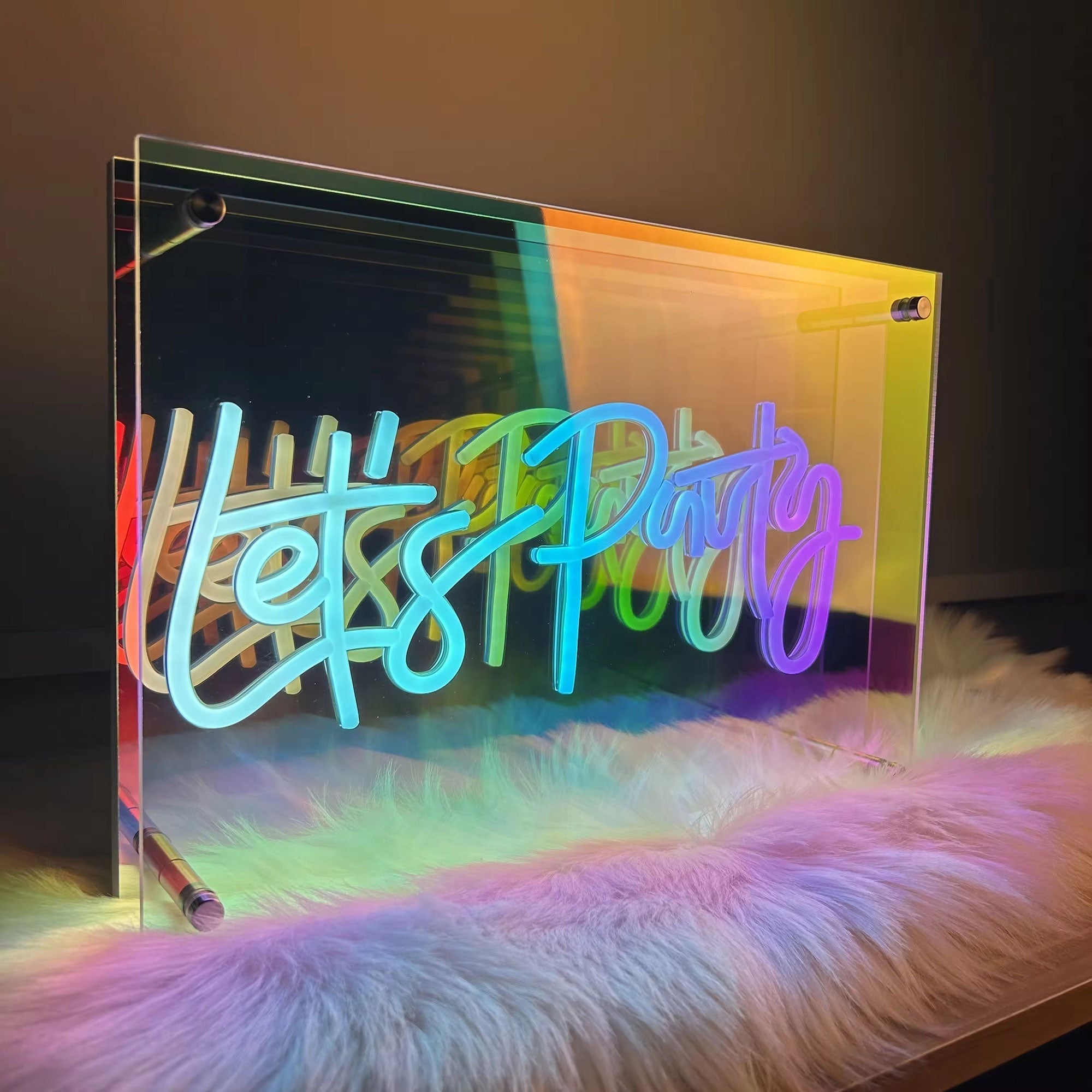 Custom Wall Decoration Mirror Letter LED neon sign product image