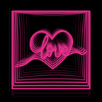 Love Heart Infinity LED neon sign by NeonCS