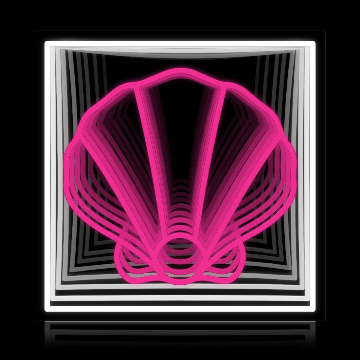 Pink Sea Shell Infinity LED neon sign by NeonCS