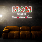 Personalized Flower Printed We Love LED neon sign product image