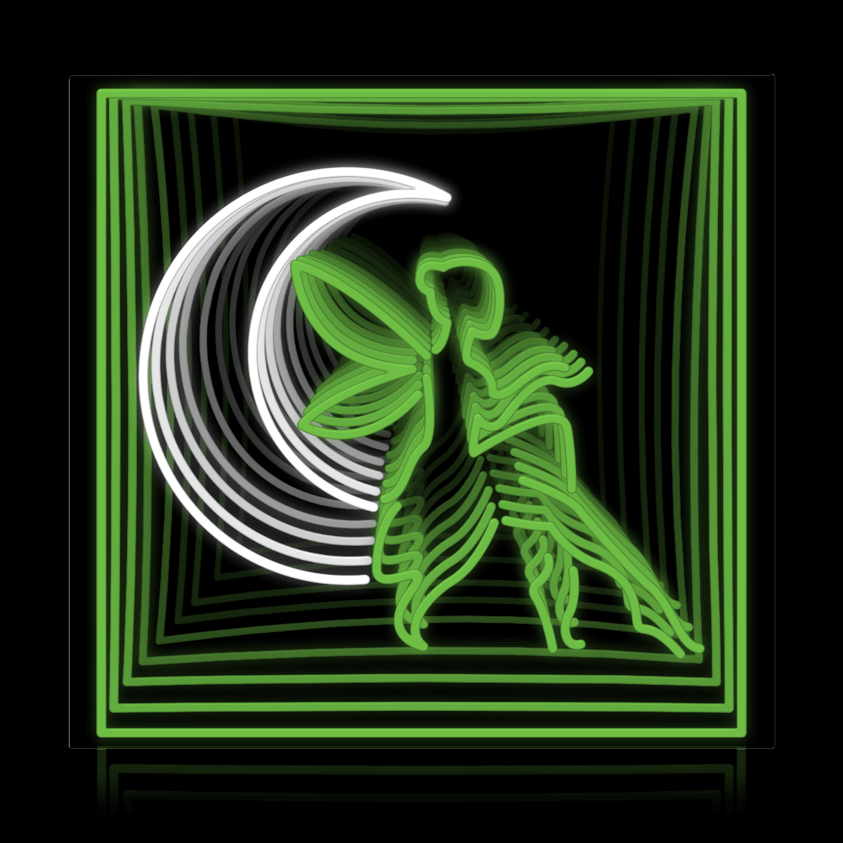 Weed Fairy Infinity LED neon sign by NeonCS