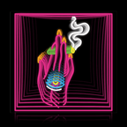 Tripping Smoking Hand Weed Infinity LED neon sign by NeonCS