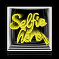 Selfie Here Infinity LED neon sign by NeonCS