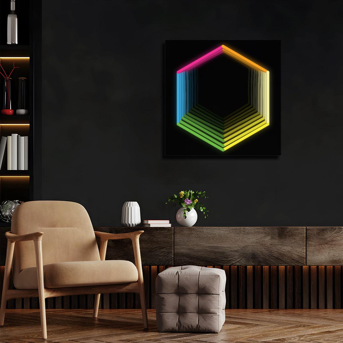 Hexagon Infinity LED neon sign product image