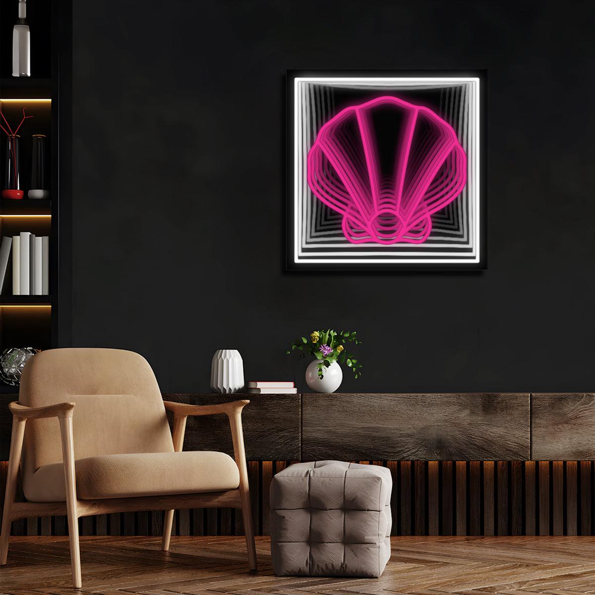 Pink Sea Shell Infinity LED neon sign product image