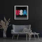 Usa 4th of July Infinity LED neon sign product image