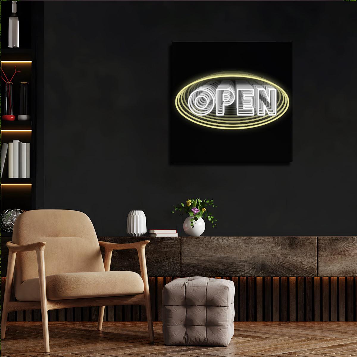 Open Label Infinity LED neon sign product image