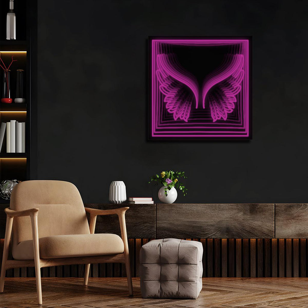 Angel Devil Wings Infinity LED neon sign product image