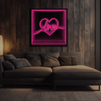 Love Heart Infinity LED neon sign product image