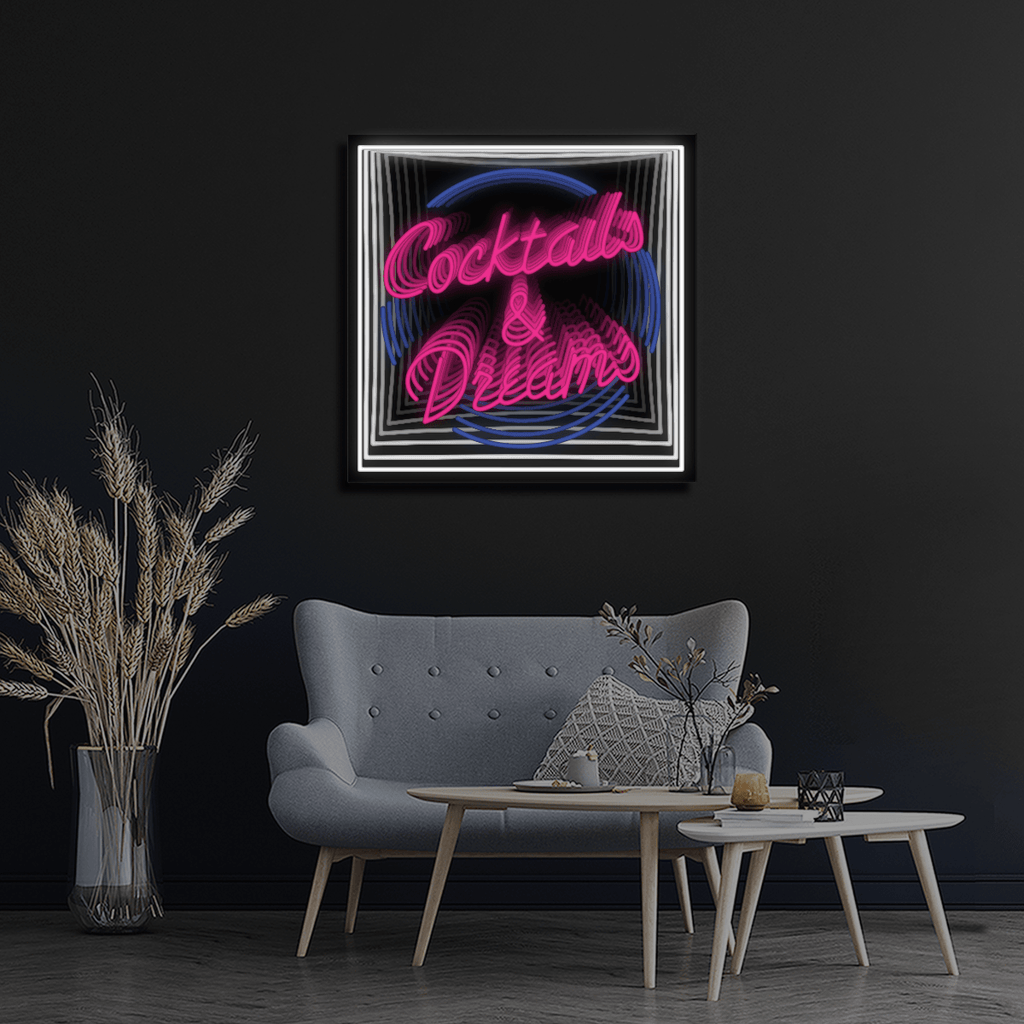 Cocktails & Dreams Infinity LED neon sign product image