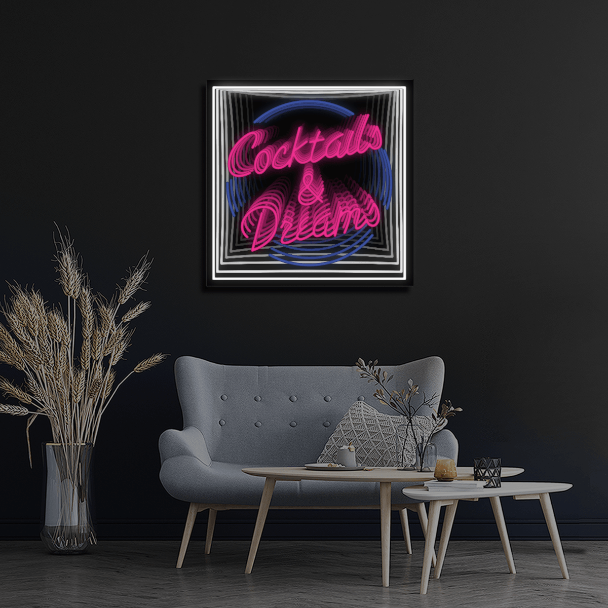 Cocktails & Dreams Infinity LED neon sign product image