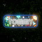 Personalized Name Around Space LED neon sign product image