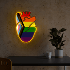 Lgbt Human's Right Heart Artwork LED neon sign product image