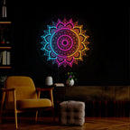 Colorful Mandala Artwork LED neon sign product image