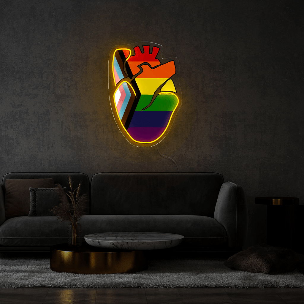 Lgbt Human's Right Heart Artwork LED neon sign product image