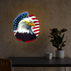 American Flag and Eagle Artwork LED neon sign product image