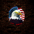 American Flag and Eagle Artwork LED neon sign by NeonCS