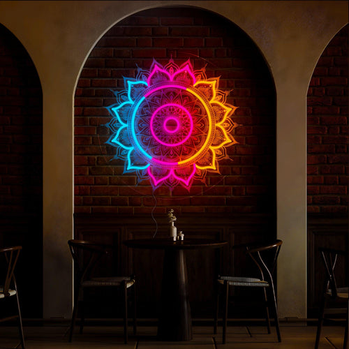 Colorful Mandala Artwork LED neon sign product image