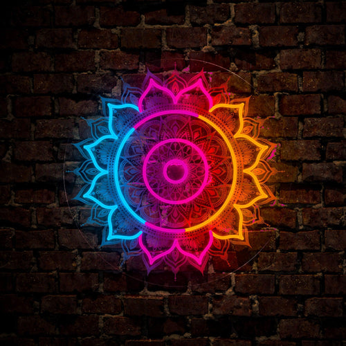 Colorful Mandala Artwork LED neon sign by NeonCS