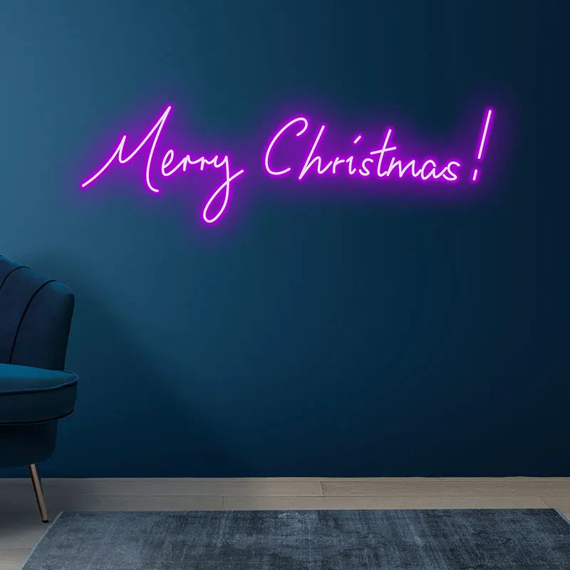 Merry Christmas Neon Text Light LED neon sign product image