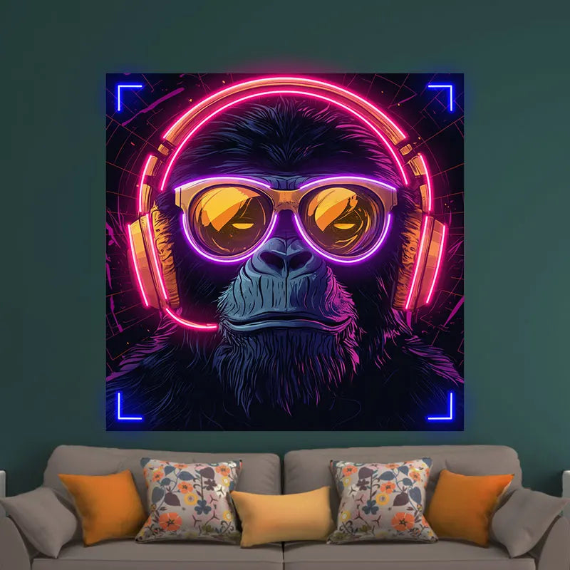 Toysign Futuristic Neon Monkey with LED neon sign product image
