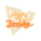 Vibrant Birthday Glow Light Elevate LED neon sign product image
