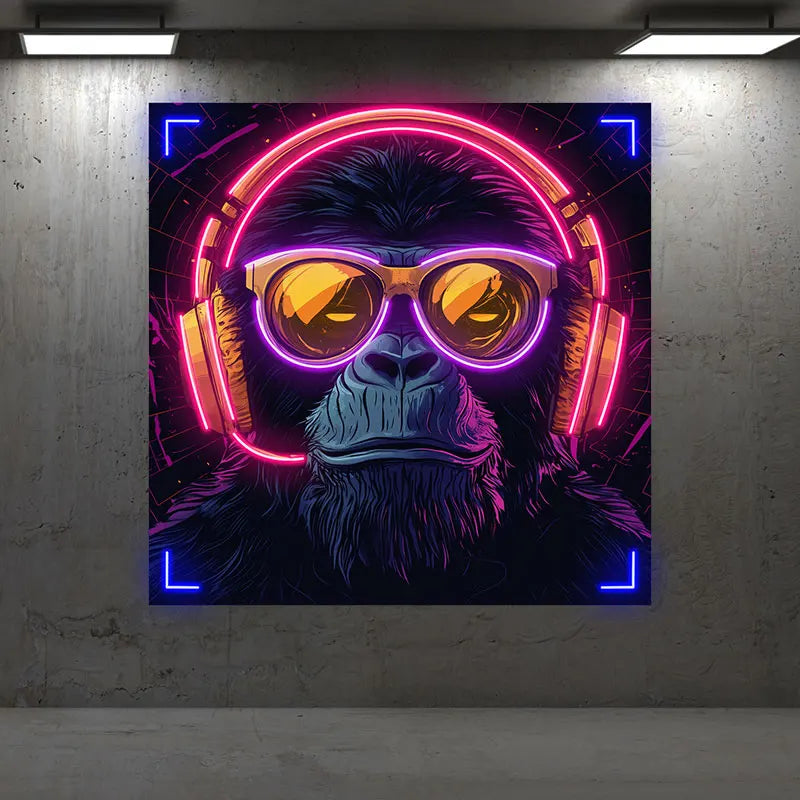 Toysign Futuristic Neon Monkey with LED neon sign product image