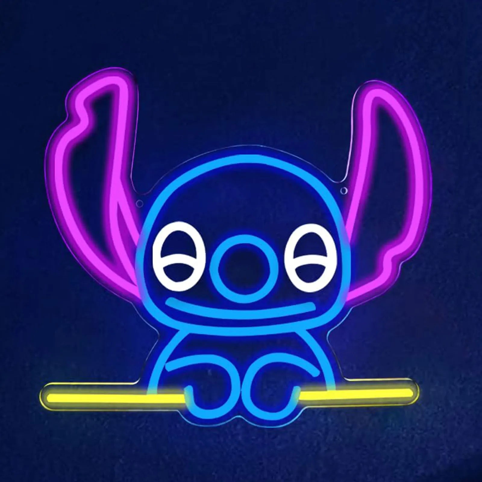 Cute Blue Alien for Kids Room Custom LED neon sign by NeonCS