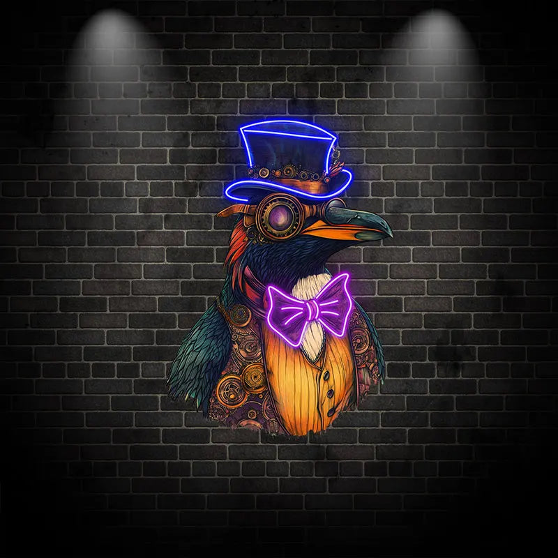 Toysign Steampunk Bird Neon Wall Decor LED neon sign by NeonCS