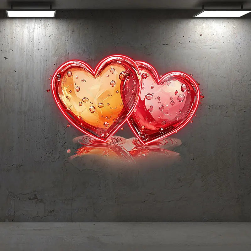 Two Hearts Wedding Ceremony Creative LED neon sign product image