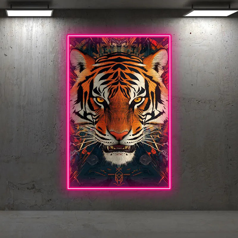 Fierce Tiger - LED Wall Art for Home & LED neon sign product image