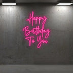 Toysign Vertical Happy Birthday LED neon sign product image