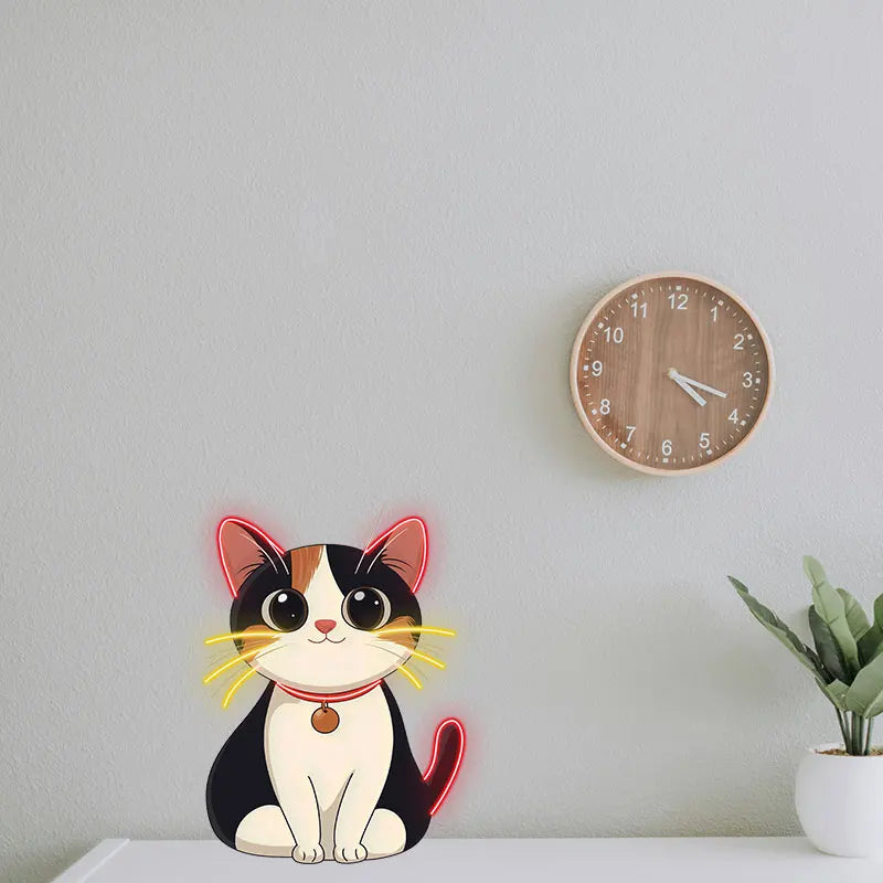 Toysign Kawaii Cat - Adorable Wall Art LED neon sign product image