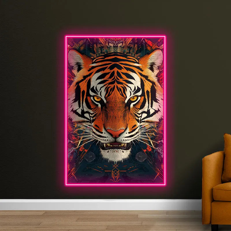 Fierce Tiger - LED Wall Art for Home & LED neon sign product image