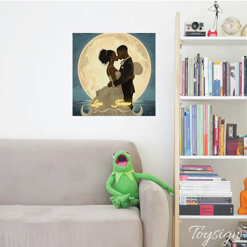 Romantic Wedding - Moonlit Couple LED LED neon sign product image